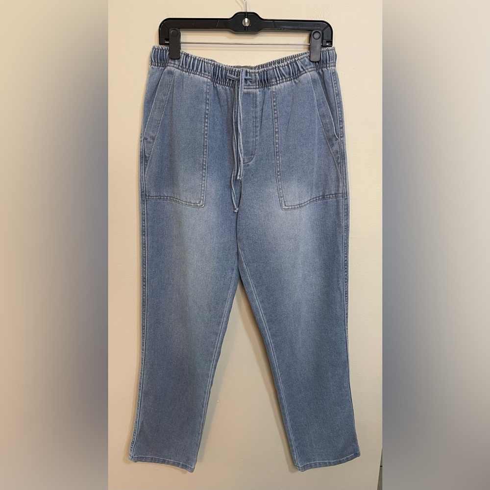 Berkley Jensen Women’s Joggers Denim High Rise Relaxed Pull On Pant Sz Medium - Picture 4 of 17